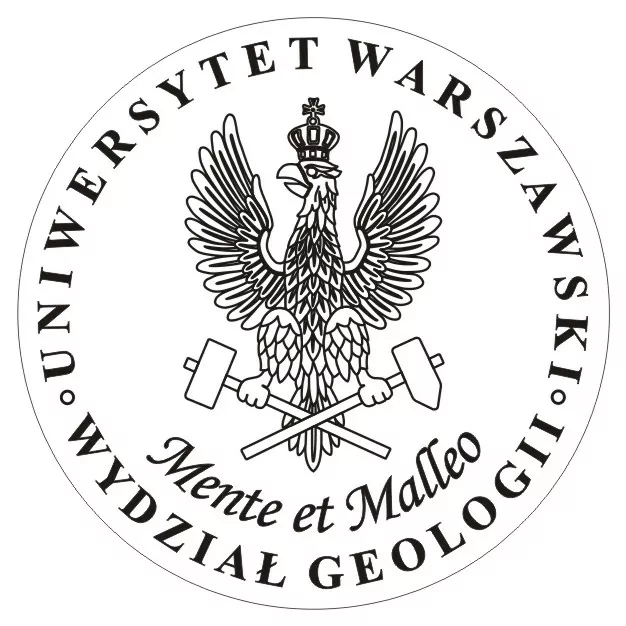 Logo Wydziału Geologii Uniwersytetu Warszawskiego